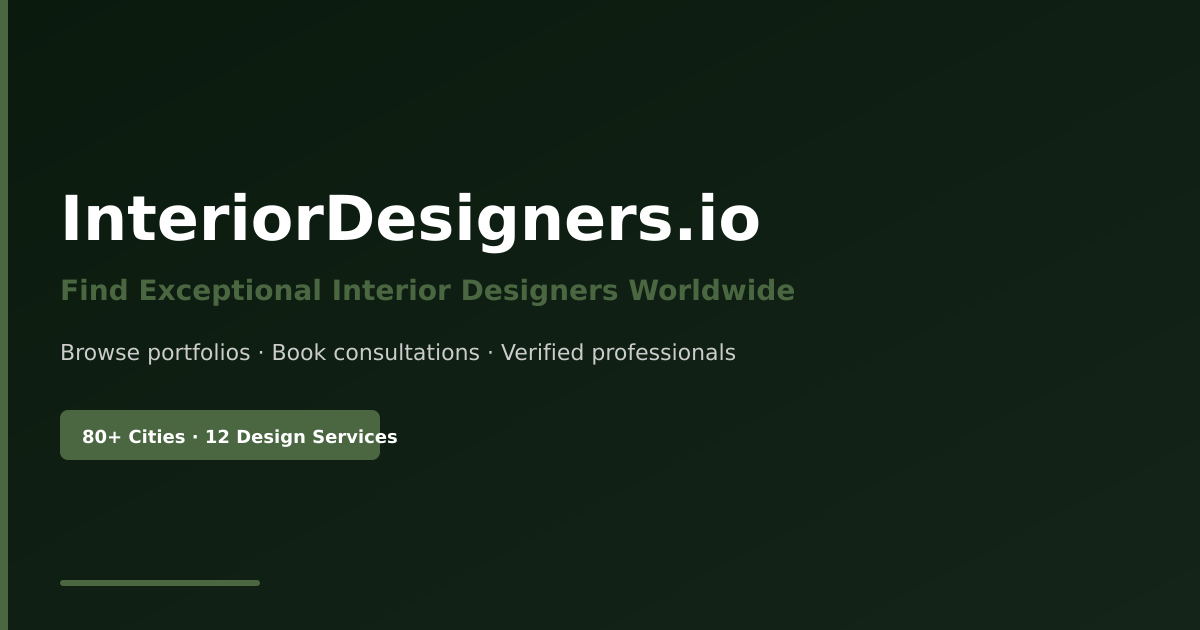 InteriorDesigners.io — Find Exceptional Interior Designers Worldwide